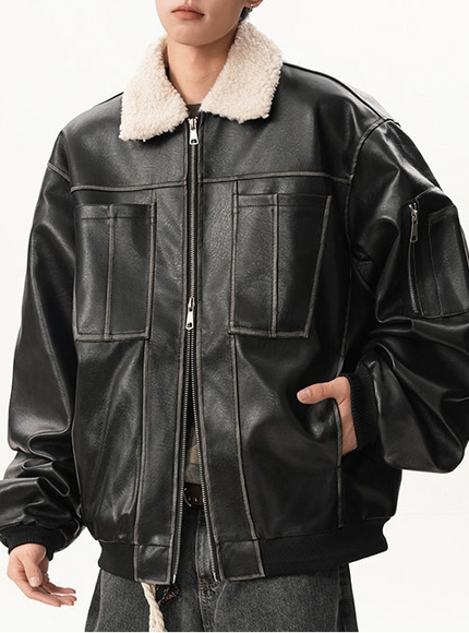 ボアレザージャケット