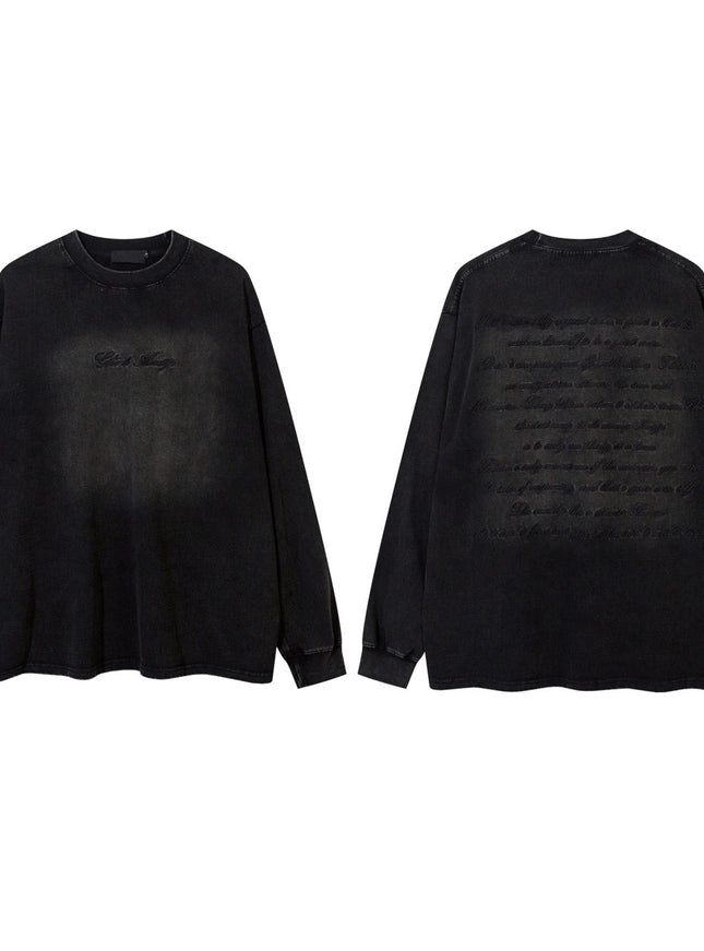 オールドウォッシュロングTシャツ