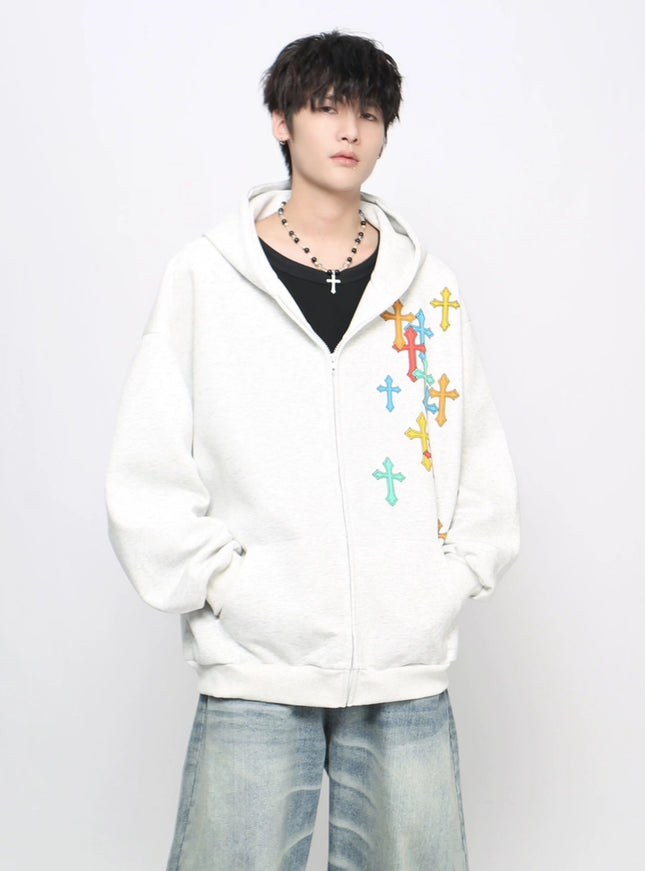 クロスオーバー ジップフーディ