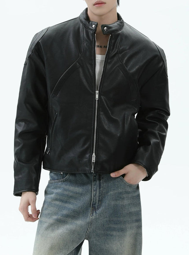 スタンドネックレザージャケット