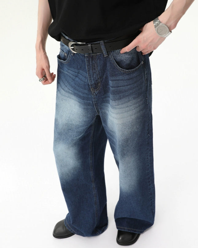 セミフレアウォッシュデニム