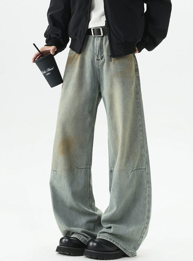 ヴィンテージウォッシュワイドデニム