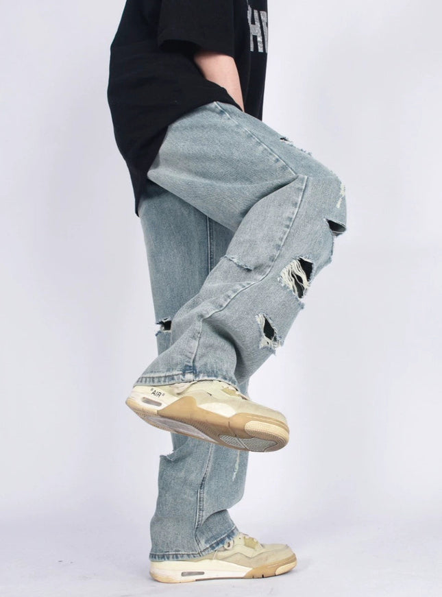 ダメージウォッシュデニム