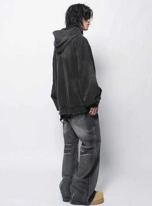 フェードグレーアーバンジップパーカー