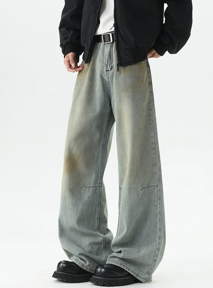 ヴィンテージウォッシュワイドデニム