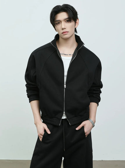 ショートジップスウェット