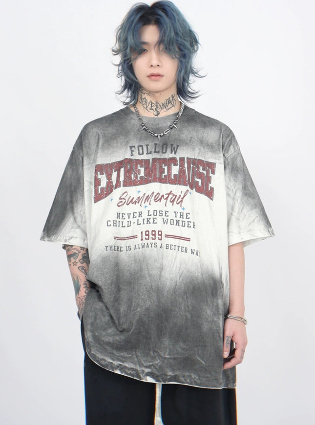 レタープリントTシャツ