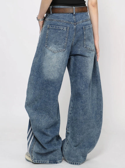 ストリートラインワイドデニム