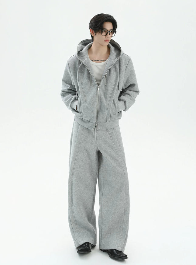 ルーズラインスウェットパーカー