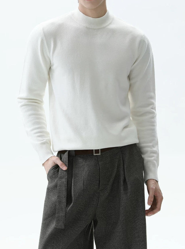 スリムタートルネックニット