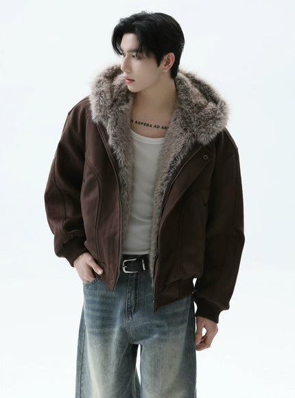 ダークファーショートダウン