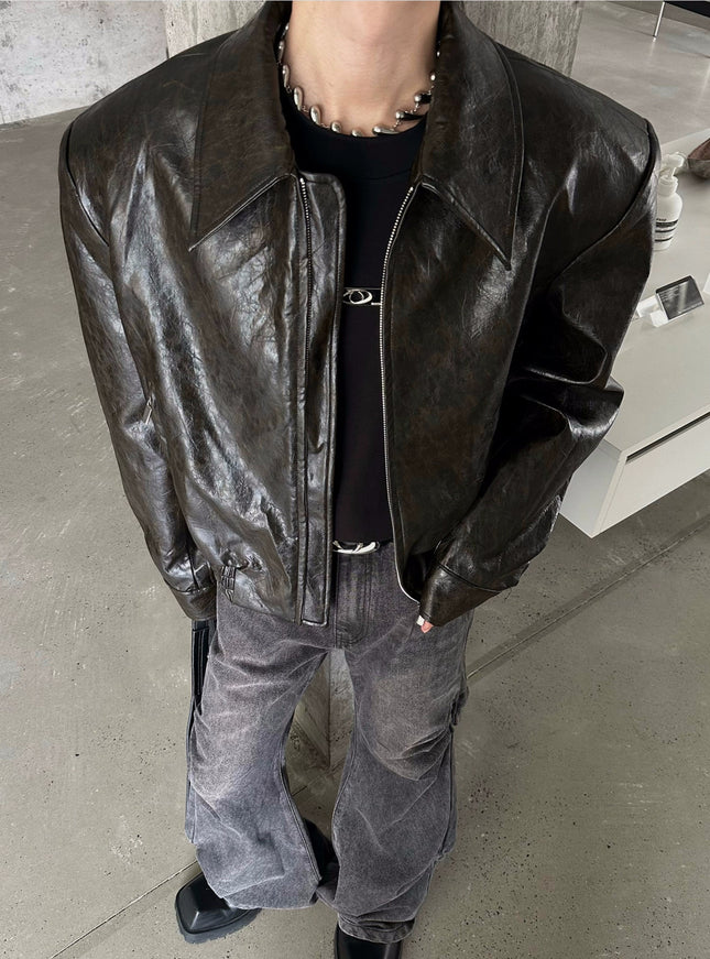 アーバンレザートラックジャケット