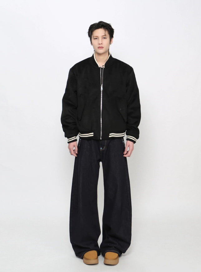 ラインリブスタンドブルゾン