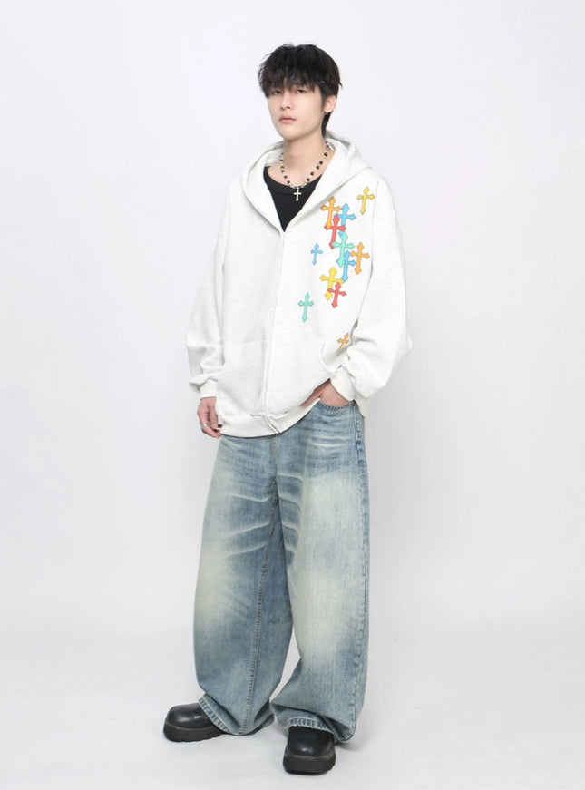 クロスオーバー ジップフーディ