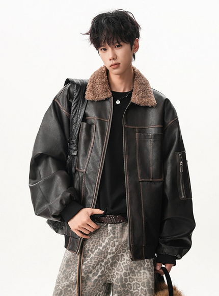 ボアレザージャケット