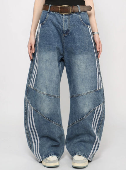 ストリートラインワイドデニム