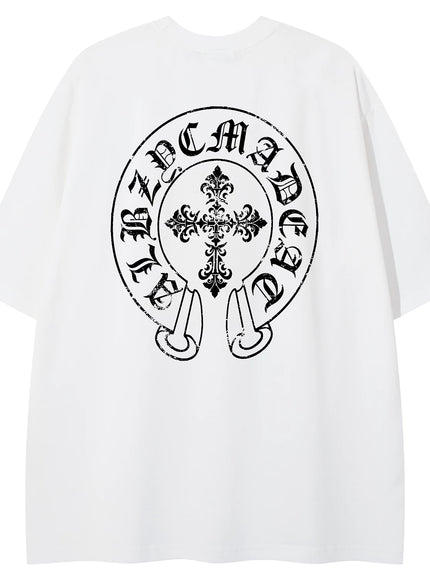 オーバークロスプリントTシャツ