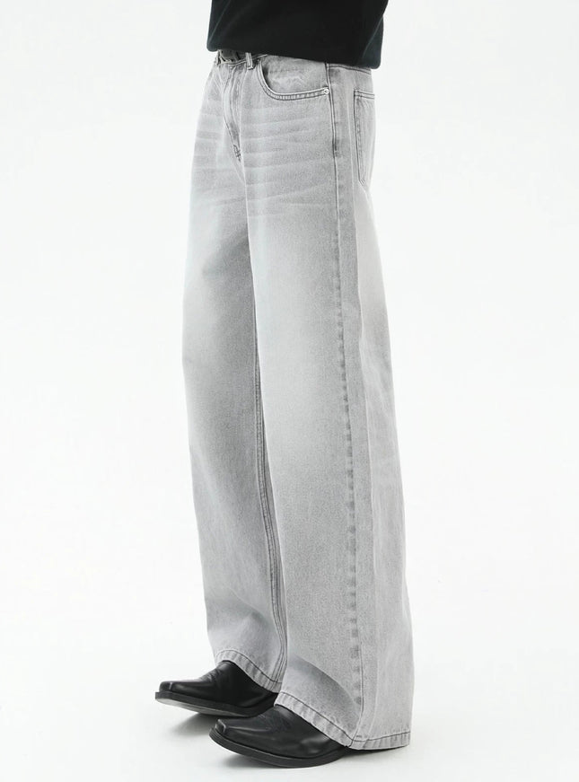 ウォッシュグレーデニムパンツ