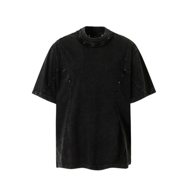 ラウンドネックウォッシュTシャツ
