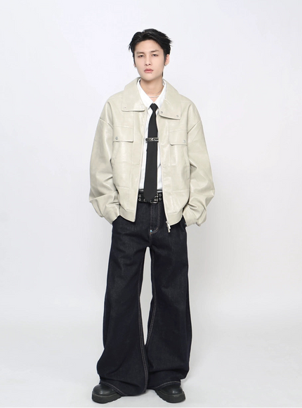 KRストリートレザージャケット