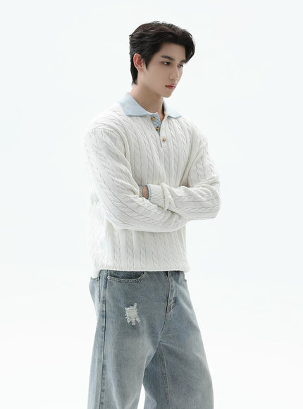 カジュアルニットシャツ