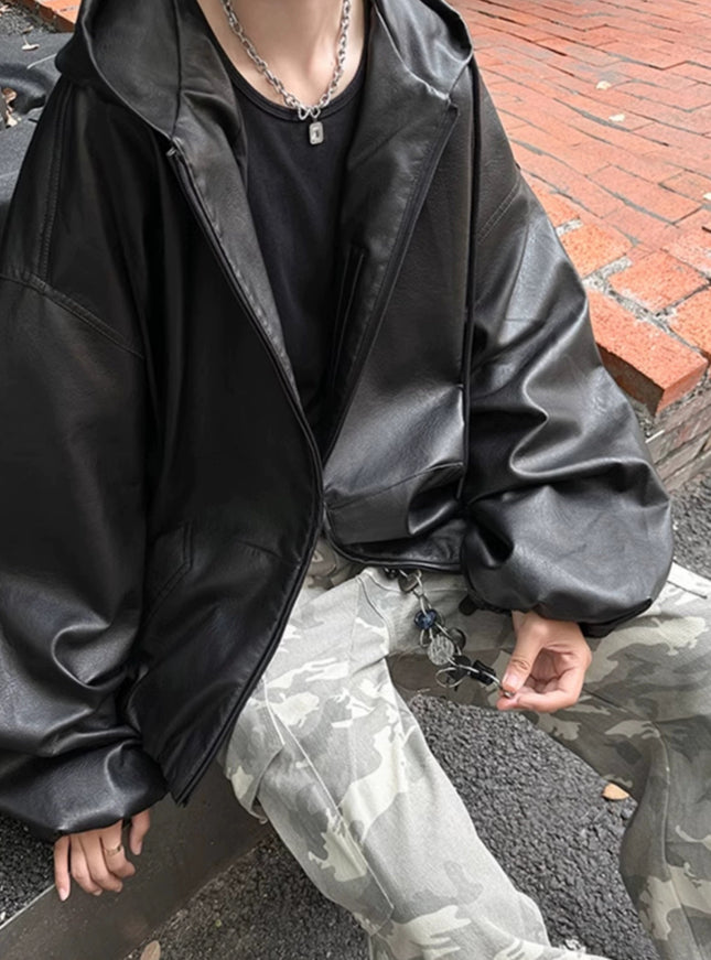 レザージップジャケット