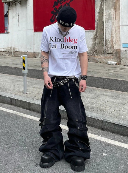 コリアンストリートラウンドネックTシャツ