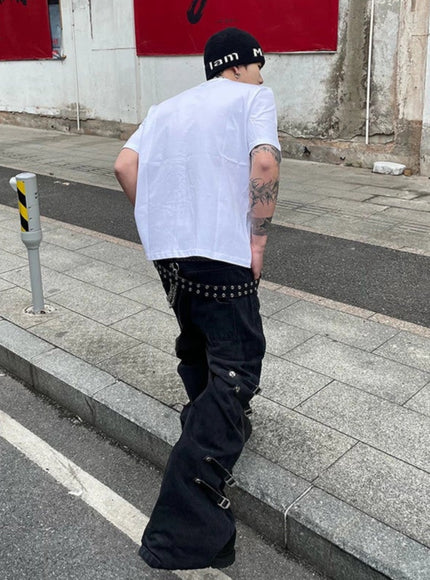 コリアンストリートラウンドネックTシャツ