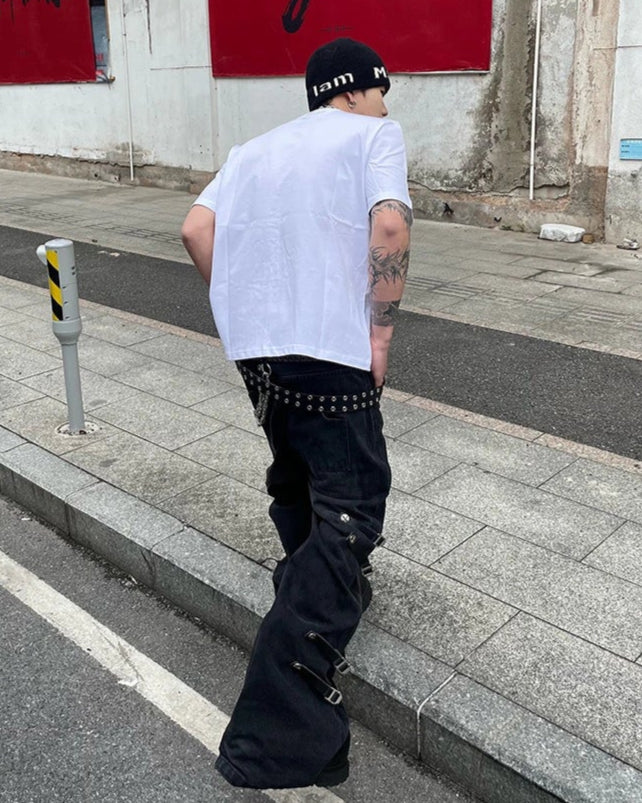コリアンストリートラウンドネックTシャツ