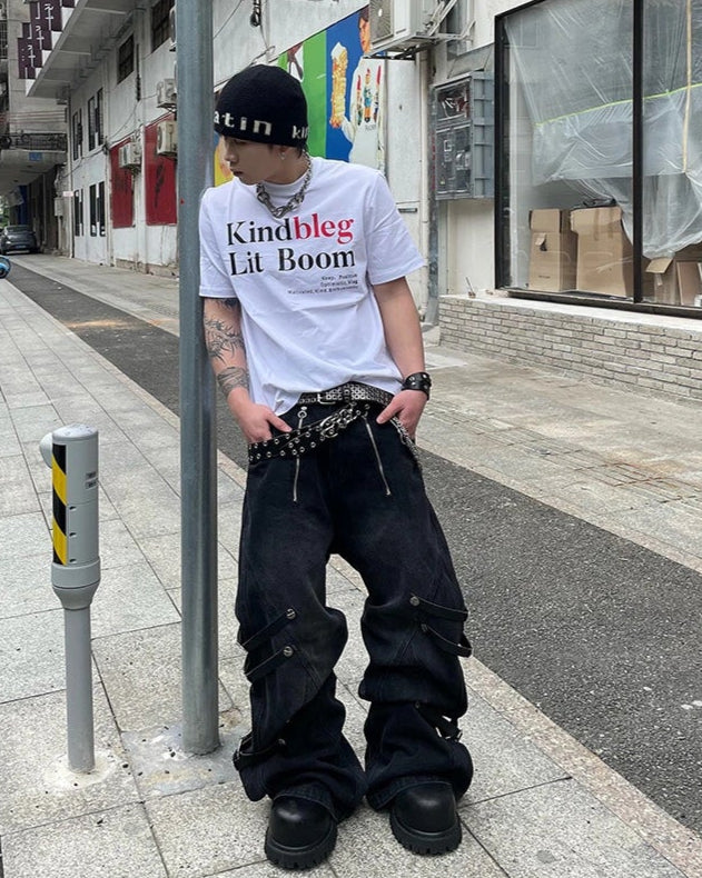 コリアンストリートラウンドネックTシャツ