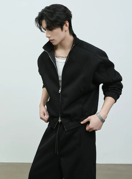 ショートジップスウェット