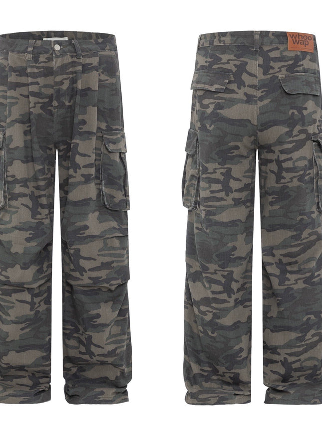 ストリートミリタリーワイドカーゴパンツ