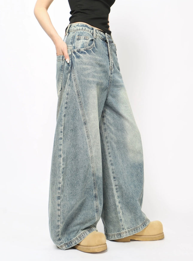 ワイドバギーデニムパンツ