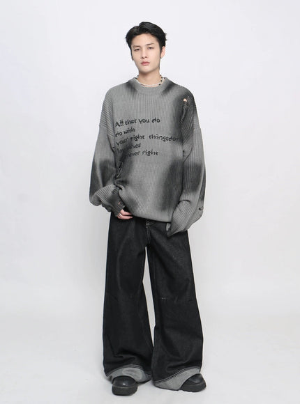 ソウルグランジダメージニット