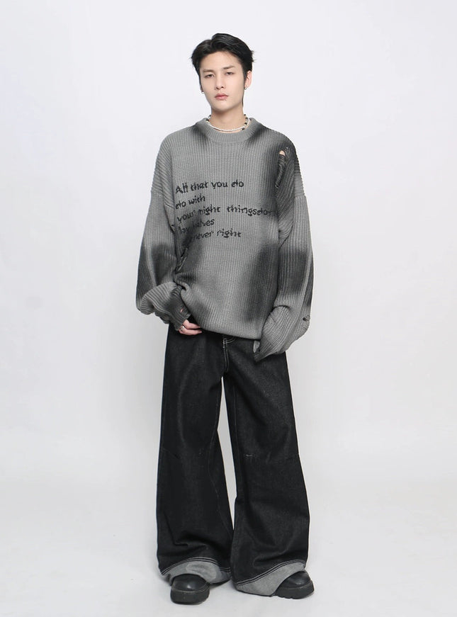 ソウルグランジダメージニット