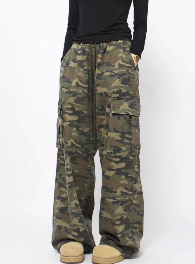 カモフラージュカーゴパンツ