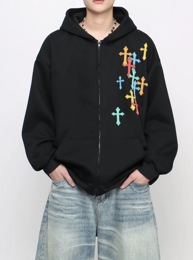 クロスオーバー ジップフーディ