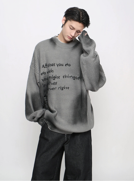 ソウルグランジダメージニット