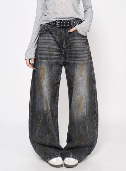 フェードバギーデニムパンツ