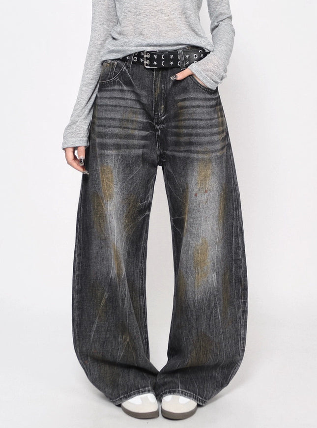 フェードバギーデニムパンツ