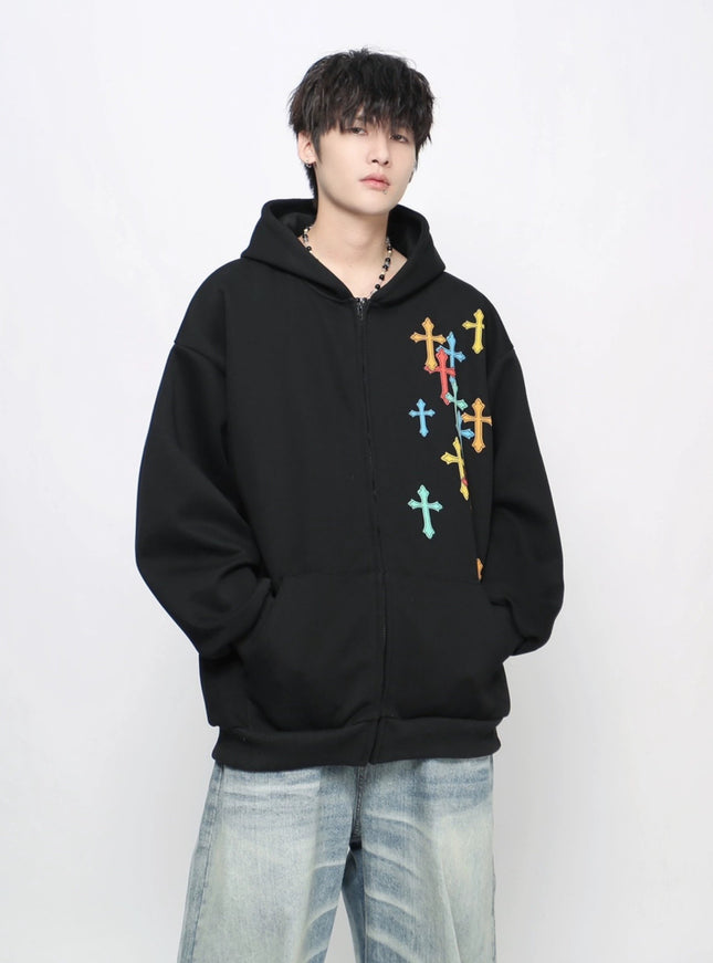 クロスオーバー ジップフーディ