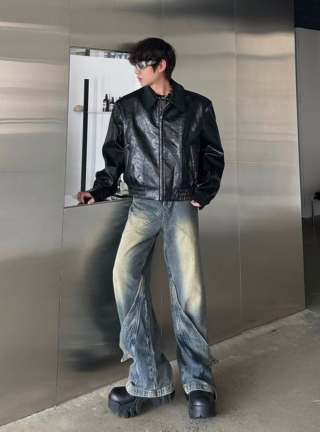 アーバンレザートラックジャケット