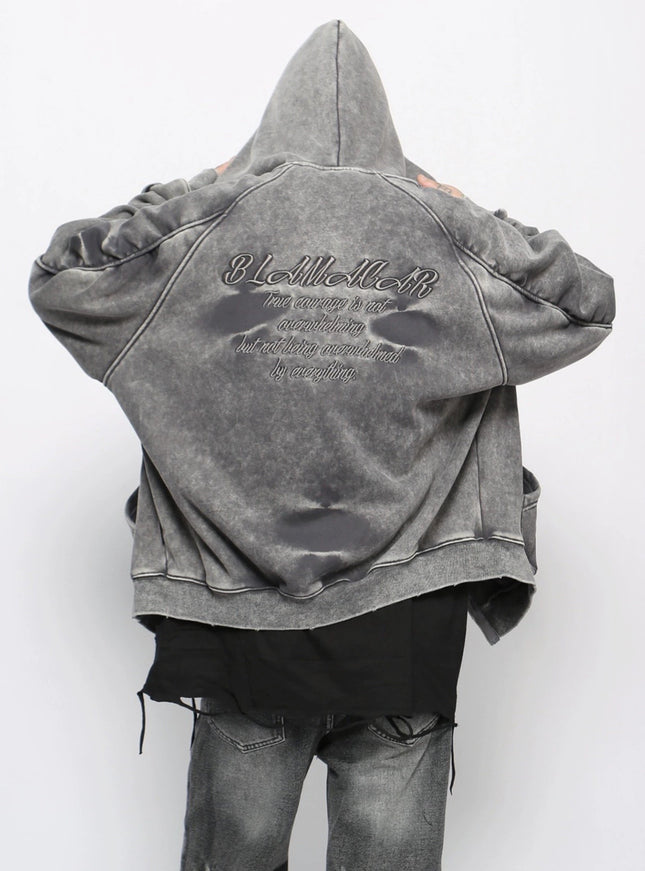 ウォッシュドヴィンテージジップフーディ