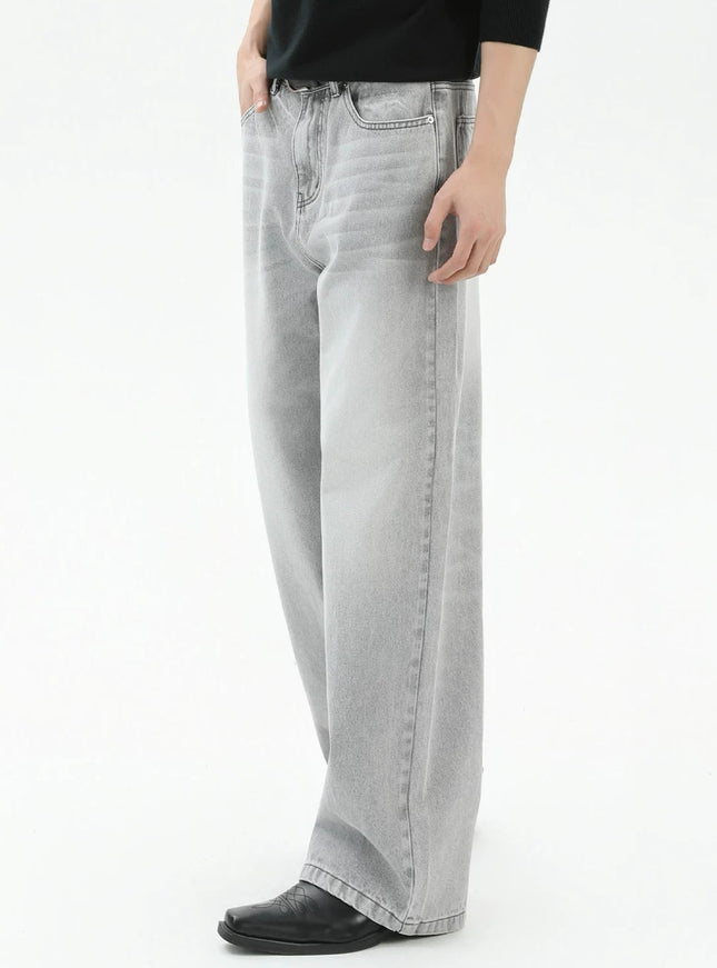 ウォッシュグレーデニムパンツ