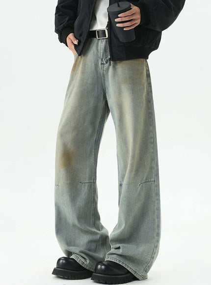 ヴィンテージウォッシュワイドデニム