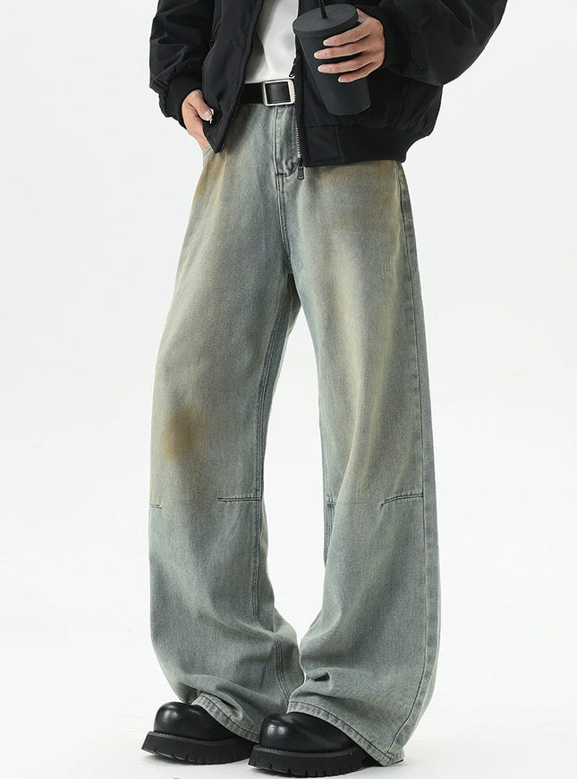 ヴィンテージウォッシュワイドデニム