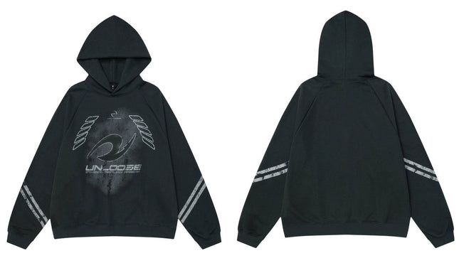 ヴィンテージグラフィックオーバーサイズパーカー