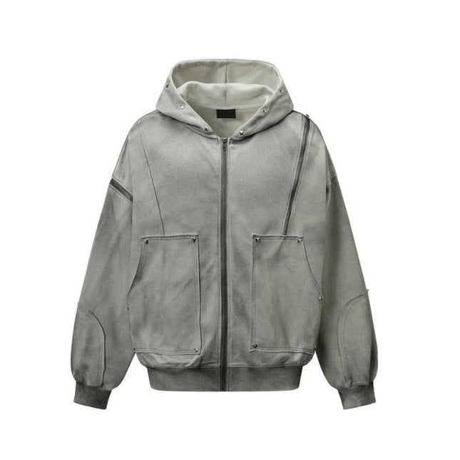 フェードウォッシュジップフーディ