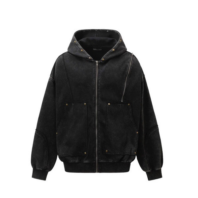 フェードウォッシュジップフーディ