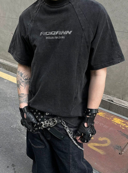 コリアンストリートダメージTシャツ